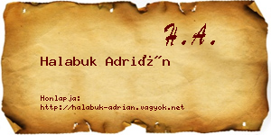 Halabuk Adrián névjegykártya
